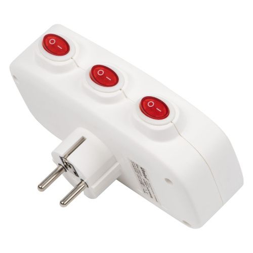 Разветвитель сетевой с выключателем Uniel S-GES3-16OB WHITE - фото 2