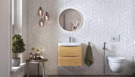 Тумба под раковину Velvex CLAY tpCLA.60.2Y-230 60х30 подвесная цвет коричневый