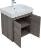 Комплект мебели: тумба с раковиной + зеркало Aquanet Nova Lite 00302533 60х50 напольный цвет коричневый