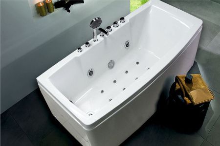 Ванна акриловая Royal Bath FATO RB326100 170х85 пристенная асимметричная без каркаса