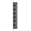 Смеситель для душа Gessi Gessi316 54520#707 встраиваемый в стену черный с термостатом (внешняя часть)