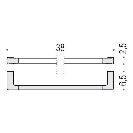 Полотенцедержатель Colombo Lulu B6209.CR