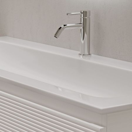 Тумба под раковину Sancos FOLK FL120W 120х40 подвесная цвет белый