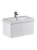 Тумба под раковину Velvex COMPO tp.COM.9696.70.1Y белый глянец 70х40 подвесная цвет белый