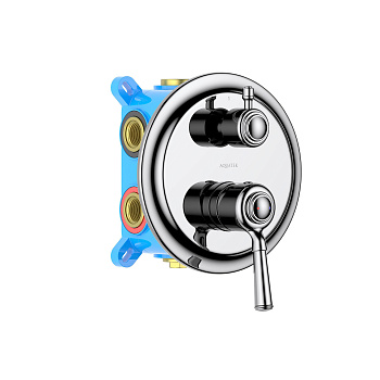 Смеситель для ванны Aquatek КЛАССИК AQ1547CR встраиваемый в стену хром без термостата