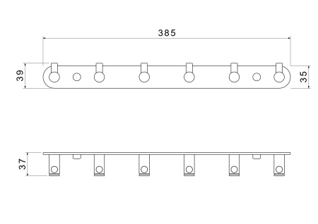 Крючок для ванны Aquatek ЕВРОПА AQ4124BGM