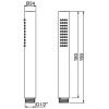 Душевая лейка Almar 316 Stainless Steel E082095.316 цвет нержавеющая сталь