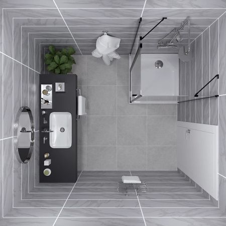 Душевой уголок Тритон Йота Щ0000054037 90х90 стекло прозрачное профиль черный с поддоном