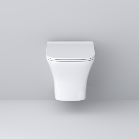 Унитаз подвесной Grossman Galaxy GR-4476S белый глянцевый с сиденьем микролифт безободковый каскадный смыв