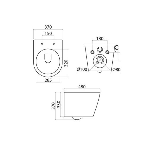Унитаз приставной IDDIS Destino DESRDSEi25 белый с сиденьем микролифт безободковый душевой смыв - фото 4