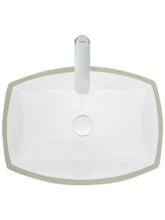 Раковина из сантехнического фаянса WeltWasser WW SK 10000004601 40 см встраиваемая цвет белый 1 отверстие под смеситель