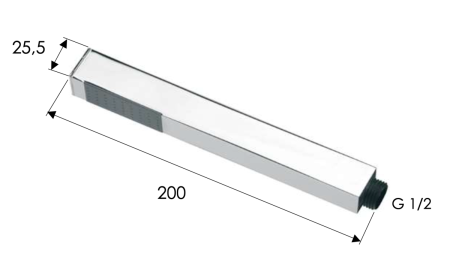 Душевая лейка Daniel A495S цвет хром