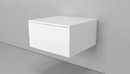 Тумба Velvex UNIT tpUNI.50.H27.Y-223 50х50 подвесная цвет белый