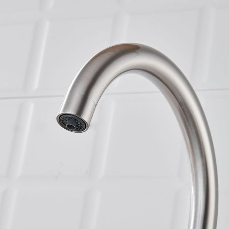 Смеситель для кухни Shevanik S428L на мойку сатин