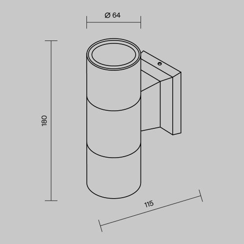 Бра Maytoni Outdoor Bowery O574WL-02B - фото 3
