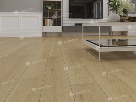 Кварцвиниловая плитка Alpine Floor Easy Line ECO 3-37 Дуб Марципановый толщина 0.3 см 43 класс 1219,2х184,15