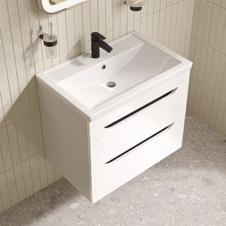 Тумба с раковиной Iddis Ray RAY70W0i95K 70х50 подвесная цвет белый