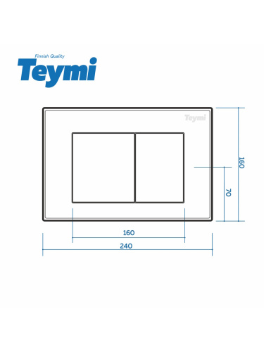 Клавиша смыва механическая Teymi Aina T70007 цвет золотой - фото 4