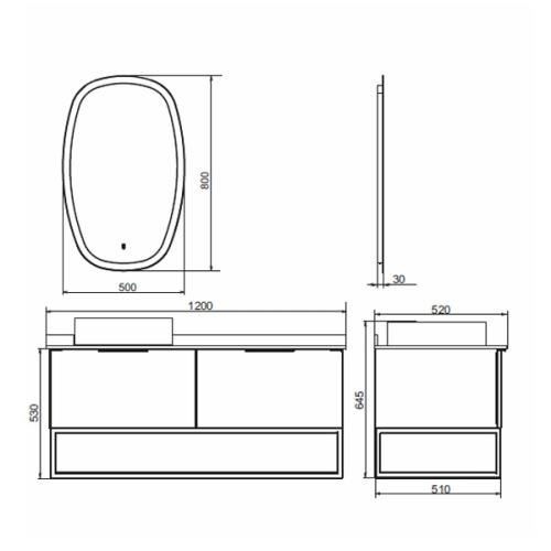 Тумба с раковиной Comforty 00-00000828CF 120x52x64,5 - фото 2