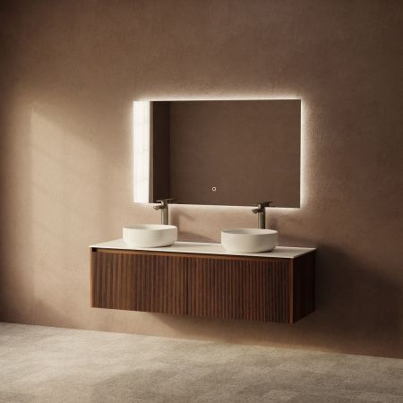 Тумба с раковиной ArtDecco Camilla (Камилла) ACM14W22D300 140х50 подвесная цвет коричневый