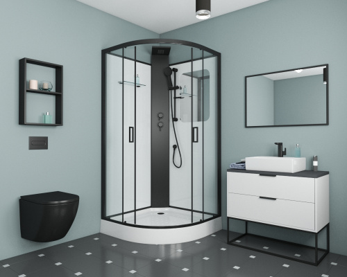 Душевая кабина Grossman Elegans GR251 90х90 четверть круга - фото 2