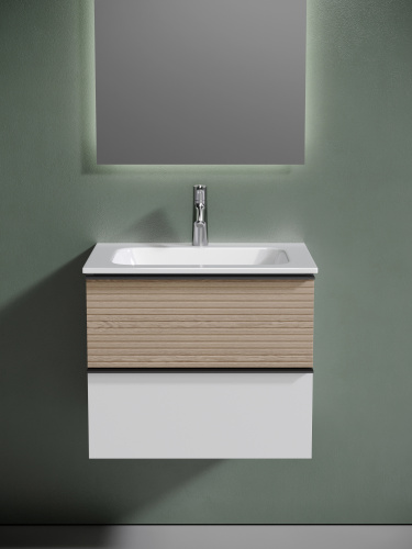 Тумба под раковину Sancos DELTA DL60W 59х44,5х50 настенная - фото 4