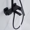 Душевая стойка Shevanik S4226H настенная цвет черный