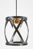 Светильник подвесной Lumina Deco Astila (Астила) LDP 1242-1 BK+MD