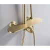 Душевая стойка Bronze de Luxe 80112CG настенная цвет золото