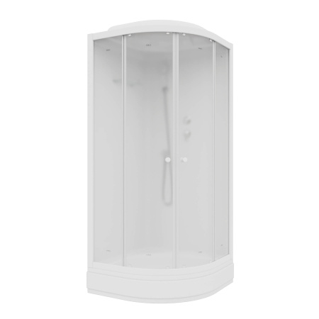 Душевая кабина Parly Bianco BM86 85х85 четверть круга с крышей