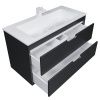 Тумба под раковину Uperwood Modul 2930205155 100х40 подвесная цвет черный