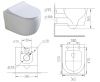 Унитаз подвесной Art&Max Verona AM012CHRT/SC белый с сиденьем микролифт душевой смыв