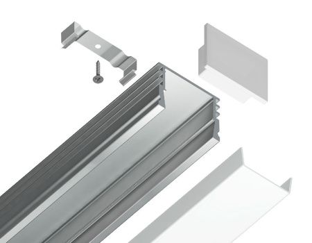 Алюминиевый накладной профиль Ambrella Light Alum Profile (Алум Профиле) GP1750AL