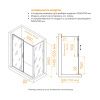 Душевой уголок RGW Passage 410874157-11 150х70 стекло прозрачное профиль хром без поддона