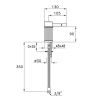 Смеситель Stella Nostromo CS 00203 CR00 на биде хром