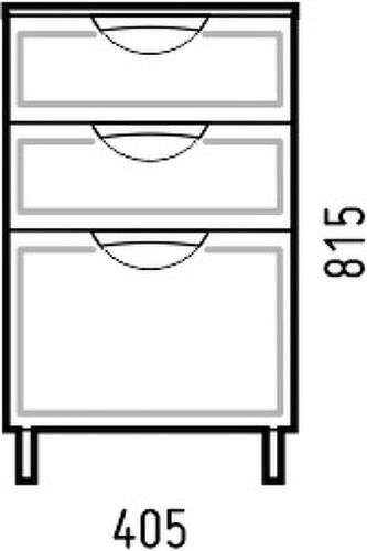 Комод Corozo Монро SD-00000780 41х30х82 напольный цвет белый - фото 4