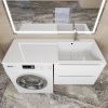Раковина из искусственного камня Uperwood Cosmos 291020412 120х50 над стиральной машиной цвет белый