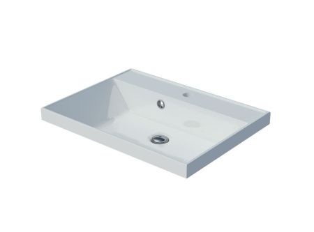 Раковина из искусственного камня Madera Classica 4627173210164 60х50 накладная цвет белый