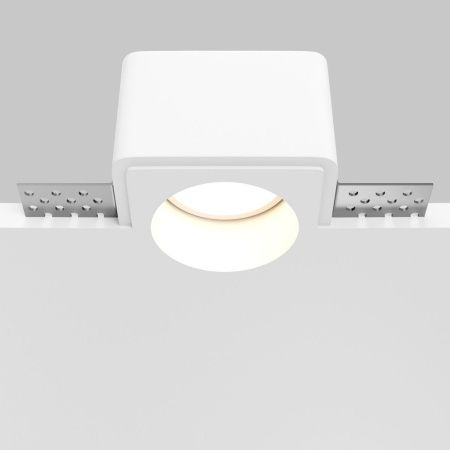 Светильник встраиваемый Maytoni Technical Gyps Modern DL123-GU10-01-W