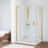 Душевой уголок Vegas-Glass AFA-F TUR+NOVO AFA-F TUR NOVO h1890 110*100 09 01 L 110х100 стекло прозрачное профиль золото без поддона