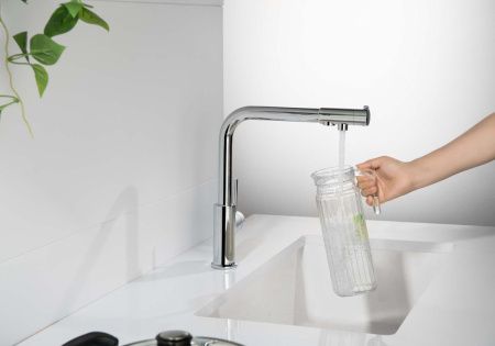 Смеситель для кухни Aquatek ЕВРОПА AQ1386CR на мойку хром