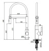Смеситель для кухни Wonzon & Woghand WW-458027-CR на раковину хром