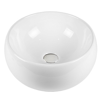 Раковина из сантехнического фарфора Bond Circle S52-390 40х40 накладная цвет белый глянцевый