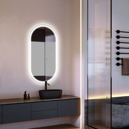 Зеркало с подсветкой Abber AG6303S-1.0 50х100