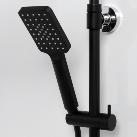 Душевая стойка WasserKRAFT A11401 настенная цвет черный с термостатом