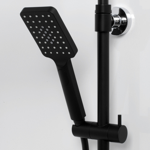 Душевая стойка WasserKRAFT  BK11401CB настенная цвет черный - фото 4