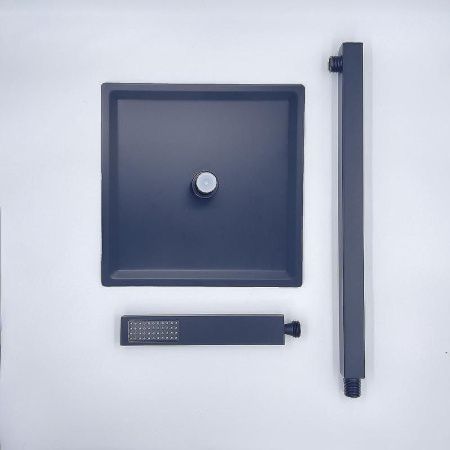 Душевая система ALMAes Olef TVZ-0898 встраиваемая в стену цвет черный с термостатом