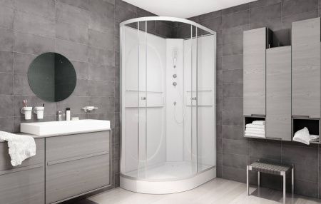 Душевая кабина AvaCan L602RN 120х80 асимметричная без крыши ориентация правая