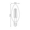 Лампа светодиодная Uniel LED-C35-4W/3000K/E14/CL GLY01TR
