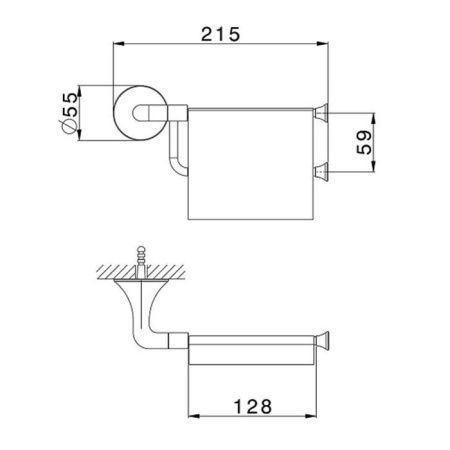 Бумагодержатель Cisal Vita VI09042040